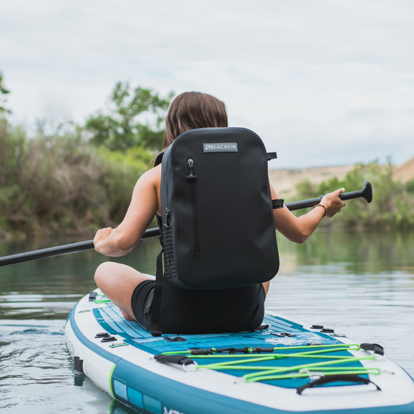 BLACKFIN Waterproof Mini Backpack side view  Lifestyle