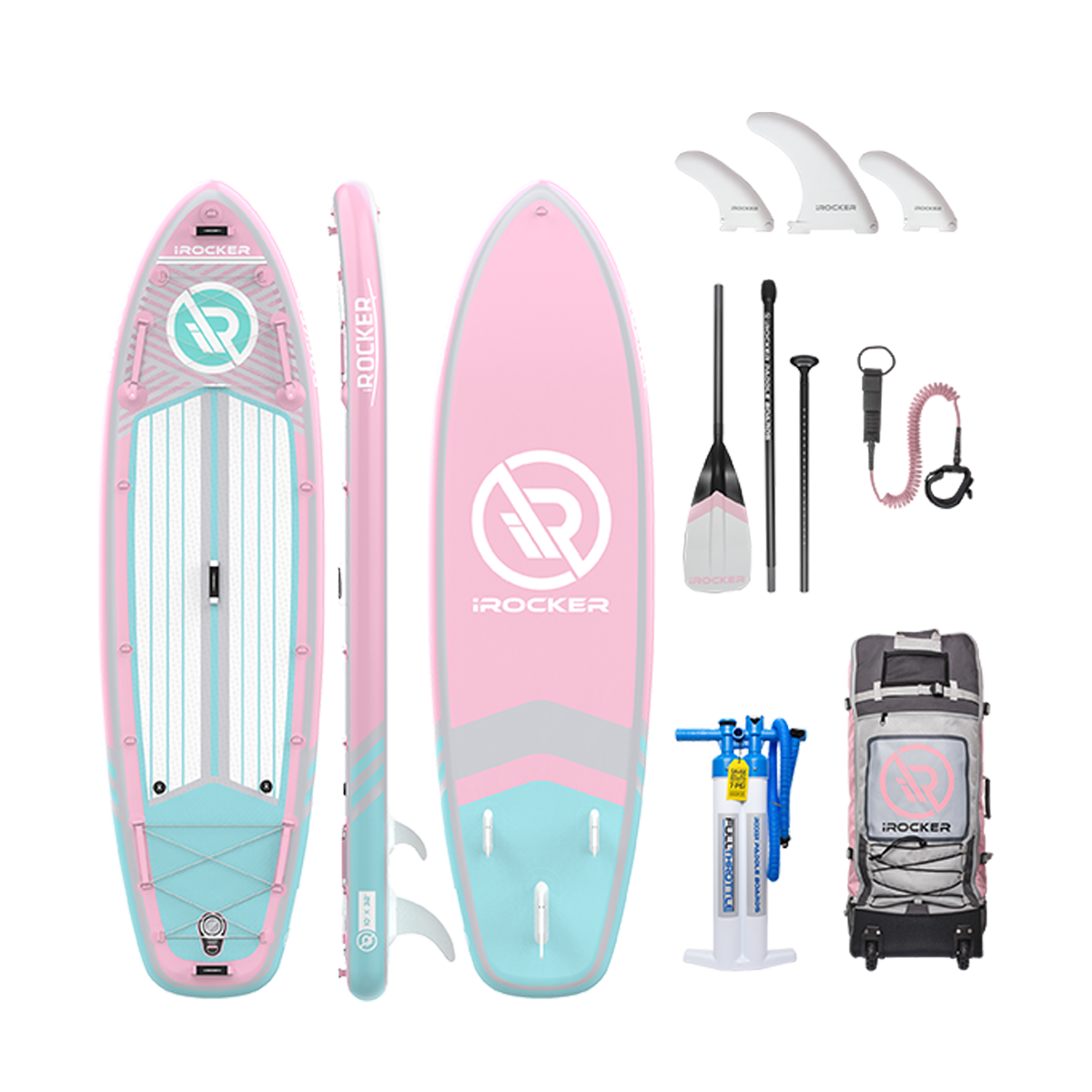 iROCKER All Around 10' Inflatable Paddle Board
