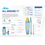 HOBIE ALL AROUND 11' Inflatable Paddle Board with accessories | Lifestyle