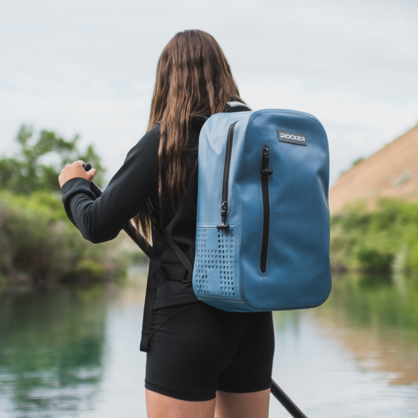 iROCKER Waterproof Mini Backpack back view  Lifestyle