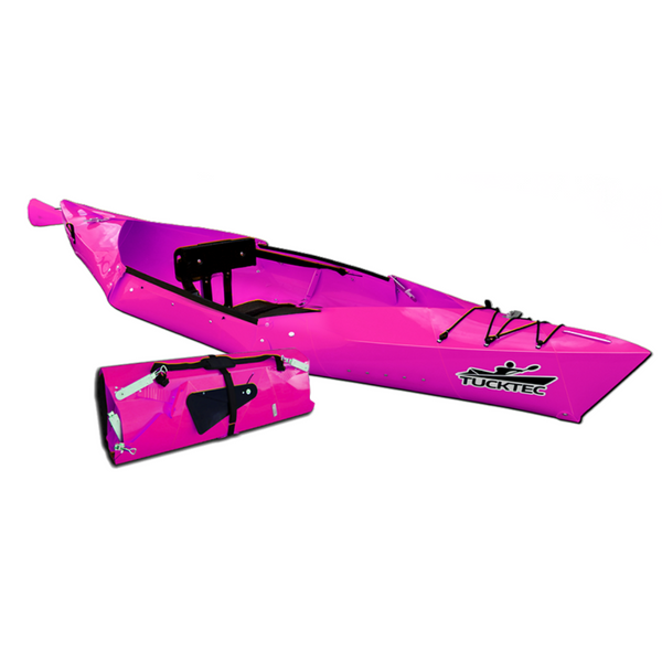 2023 Tucktec 10' Foldable Kayak, 2 views  Pink