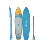 HOBIE ALL AROUND 11' Inflatable Paddle Board | Blue Yellow Gray
