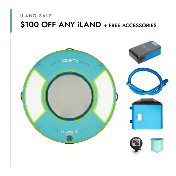 Mini iLAND™ by iROCKER 6' Round Float  Lifestyle