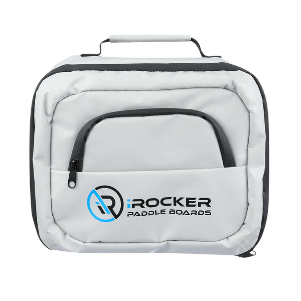 Deck Bag Cooler (water-resistant) gray from the front  Lifestyle