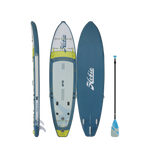 HOBIE RECON Inflatable Paddle Board | Gray Lime Blue