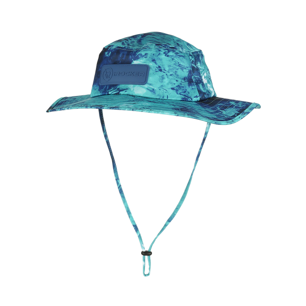 IROCKER BOONIE HAT from the front  Blue