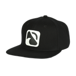 BLACKFIN SNAPBACK HAT | Black/White