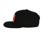 BLACKFIN SNAPBACK HAT from the site | Black/Coral