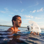 Man holding iROCKER Boost Fin in water | Lifestyle