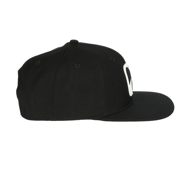 BLACKFIN SNAPBACK HAT from the right side  Black/White