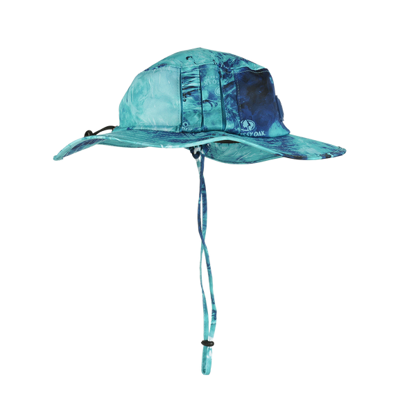 IROCKER BOONIE HAT from the side Blue