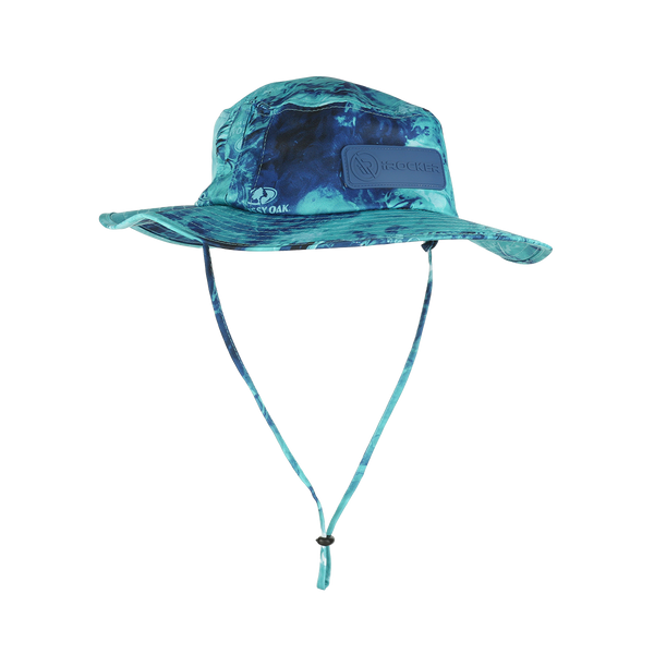 IROCKER BOONIE HAT from the front  Blue
