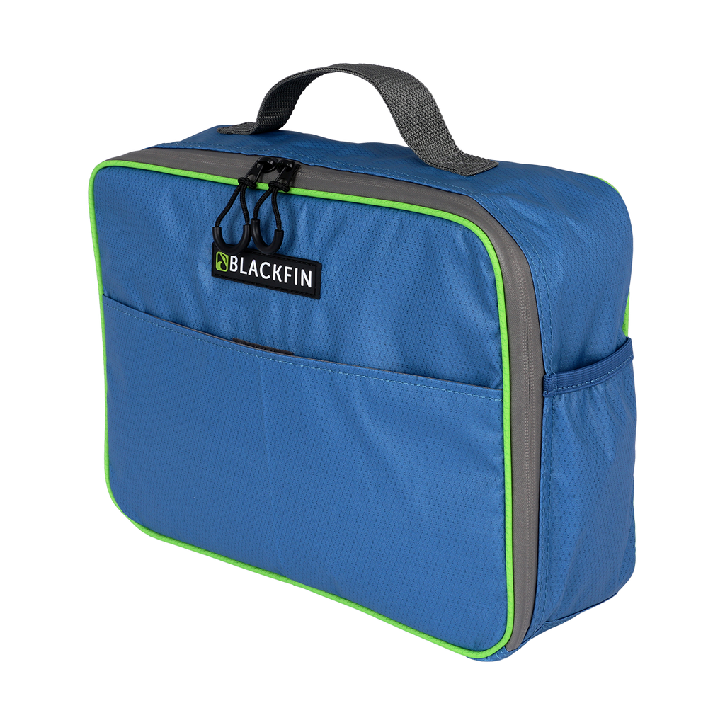 Waterproof E-Pump and accessory bag, angled view