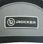 iROCKER Trucker Snapback Hat 2022 close up logo