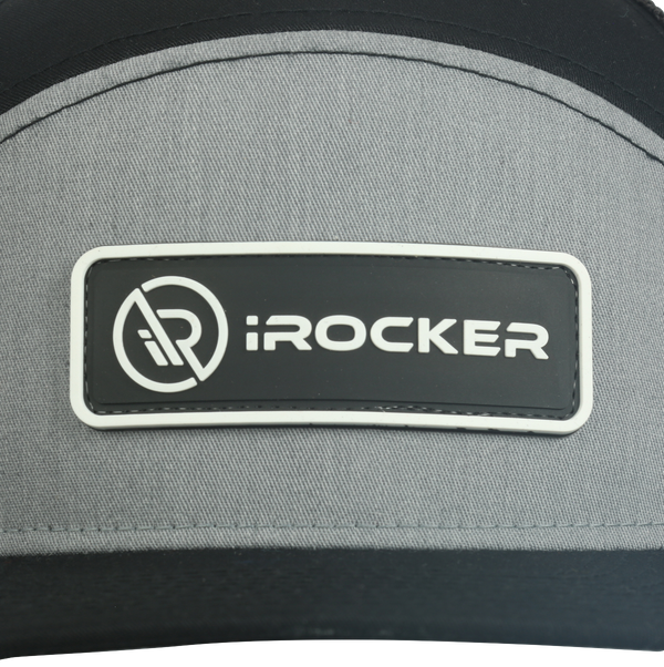 iROCKER Trucker Snapback Hat 2022 close up logo Lifestyle