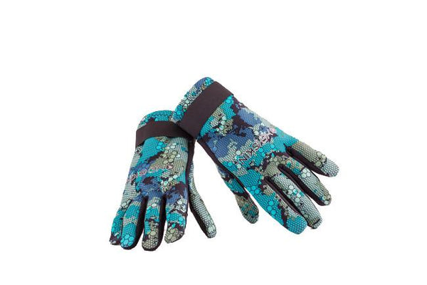 Deep Blue Camo Spearfishing Diving Gloves