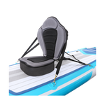 kayak seat with booster seat on paddle board