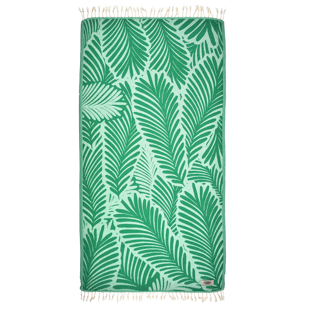 Green Jungle  Beach Towel
