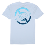 IROCKERS MEN'S SUEDED T-SHIRT back | Light Blue