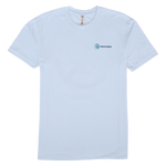 IROCKERS MEN'S SUEDED T-SHIRT front | Light Blue