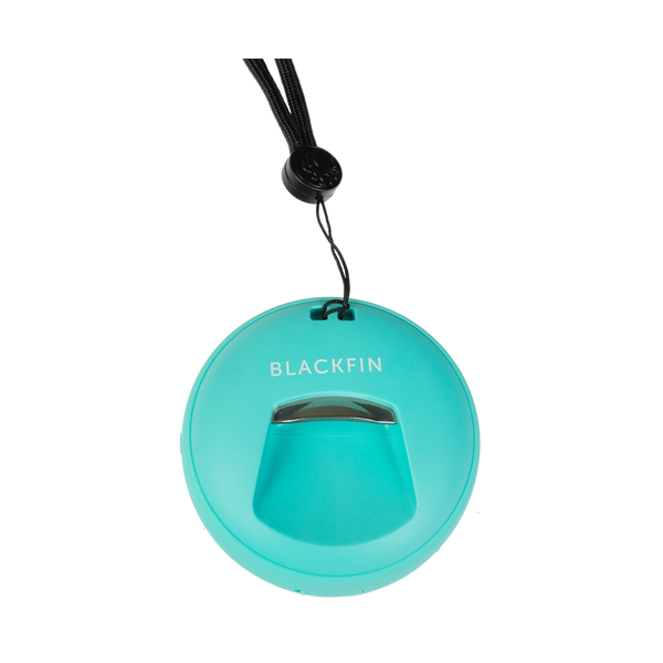 Portable Waterproof Bluetooth Speaker from back site with bottle opener  Aqua