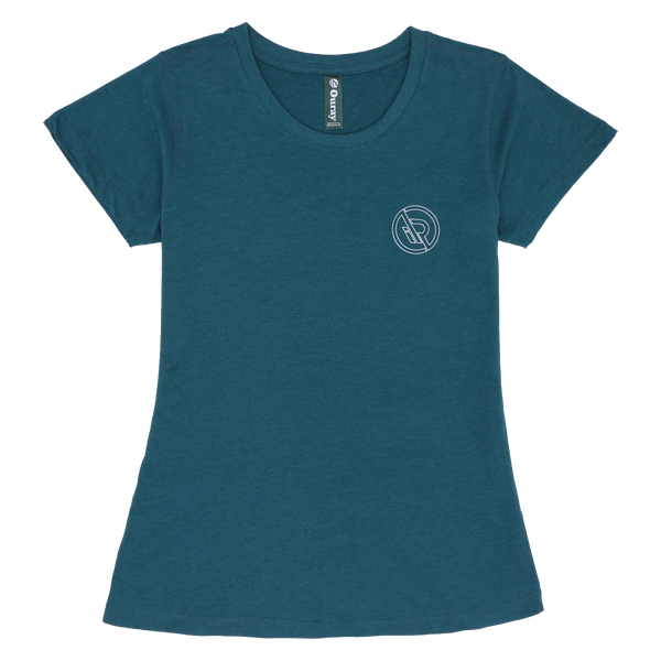 IROCKERS WOMEN'S CREW T-SHIRT front  Teal