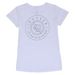 IROCKERS WOMENS CREW T-SHIRT back | White