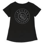 IROCKERS WOMEN'S V-NECK T-SHIRT back | Dark Gray