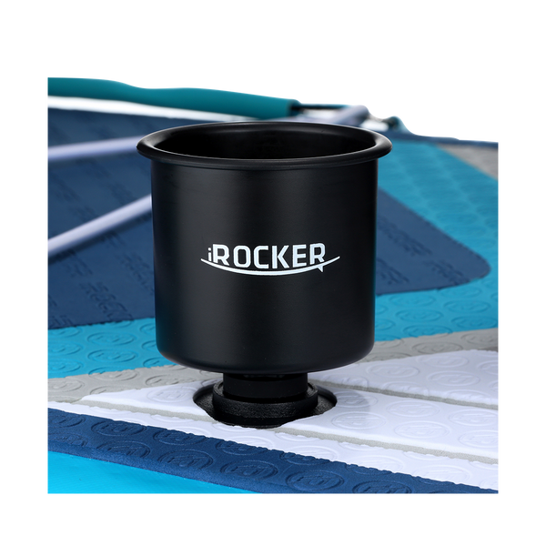 cup holder black attached to paddle board deck  Lifestyle