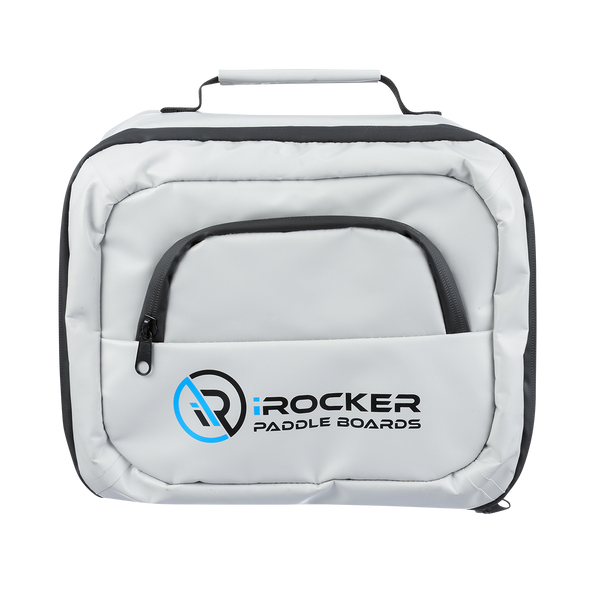 Deck Bag Cooler (water-resistant) gray from the front  Lifestyle