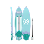 Cruiser 10.6 paddleboard from all sides with paddle | Aqua