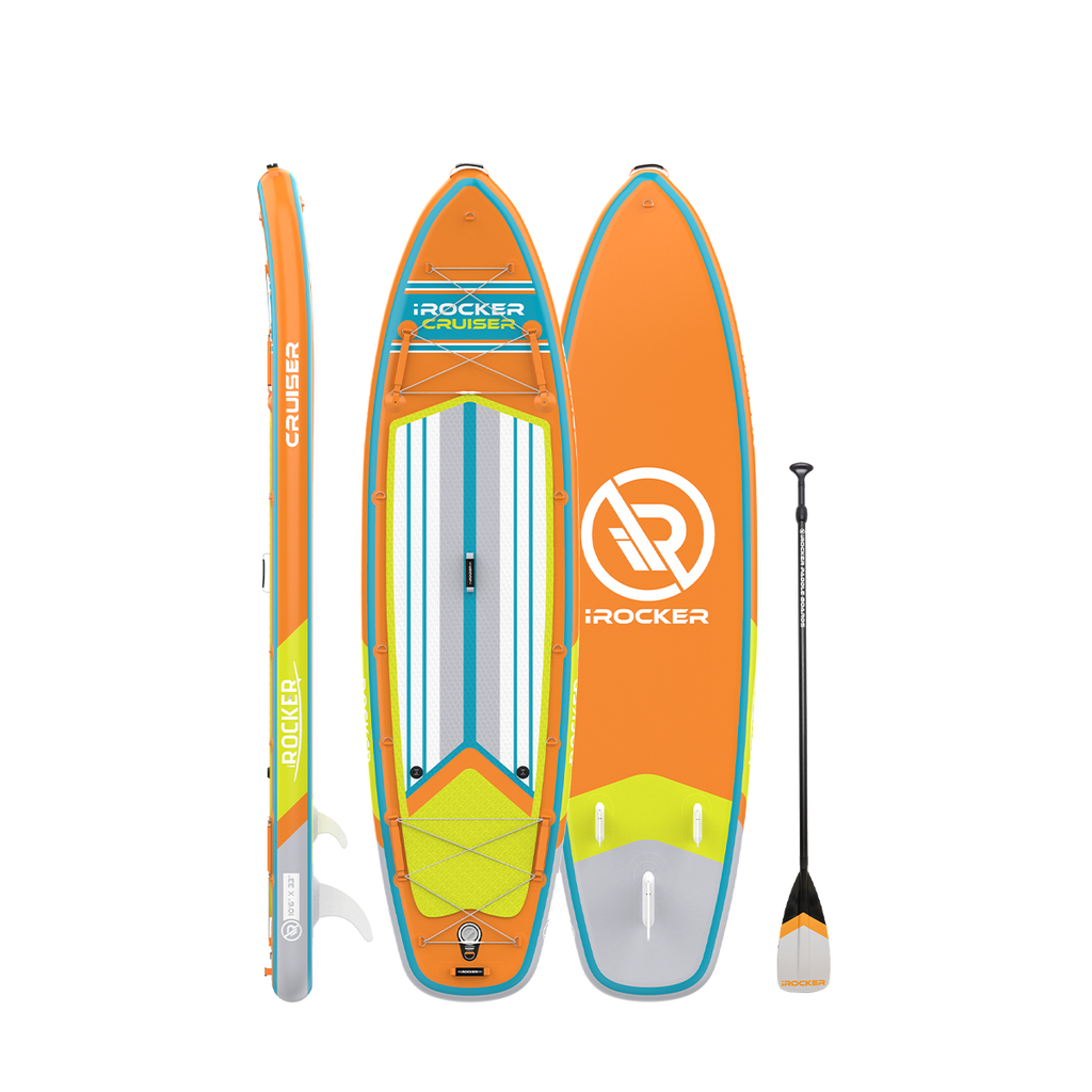 Cruiser 10.6 paddleboard from all sides with paddle