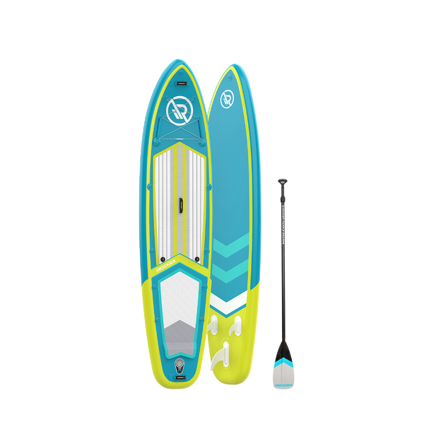 Sport paddleboard  iROCKER SPORT 11′ Inflatable Paddle Board  Teal