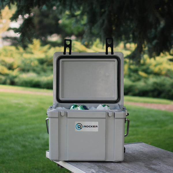 Irocker personal hard cooler with drinks
