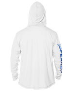 Hogfish Camo UV UPF 50+ Long Sleeve Hoodie | White