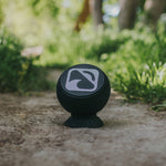Waterproof speaker from the front with Blackfin logo