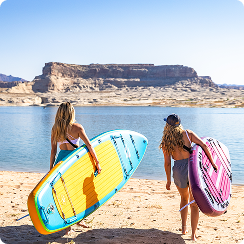 iROCKER 7.0 paddleboards on beach